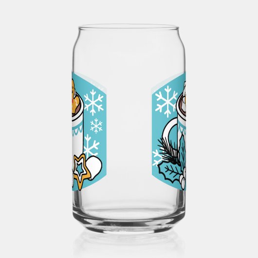 Hete cacao en wintercharme - Snow Herfst Cocoa Cal Blikvorm Glas (Rechts)