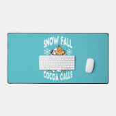 Hete cacao en wintercharme - Snow Herfst Cocoa Cal Bureaumat (Keyboard & Muis)