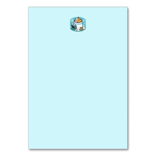 Hete cacao en wintercharme - Snow Herfst Cocoa Cal Kaart (Achterkant)