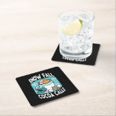 Hete cacao en wintercharme - Snow Herfst Cocoa Cal Kartonnen Onderzetters (Insitu)