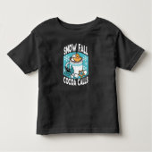 Hete cacao en wintercharme - Snow Herfst Cocoa Cal Kinder Shirts (Voorkant)