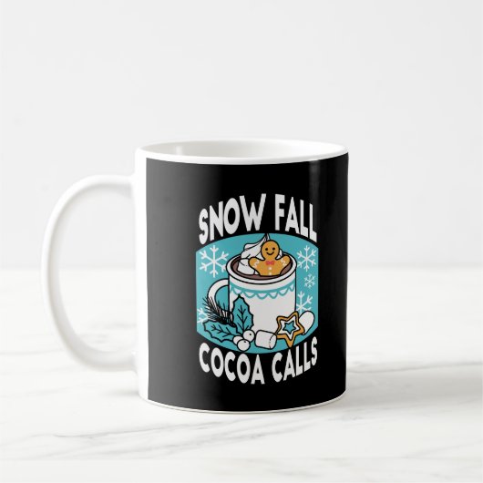 Hete cacao en wintercharme - Snow Herfst Cocoa Cal Koffiemok (Links)