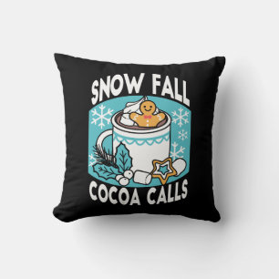 Hete cacao en wintercharme - Snow Herfst Cocoa Cal Kussen
