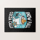 Hete cacao en wintercharme - Snow Herfst Cocoa Cal Legpuzzel (Horizontaal)