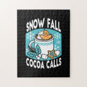 Hete cacao en wintercharme - Snow Herfst Cocoa Cal Legpuzzel (Verticaal)