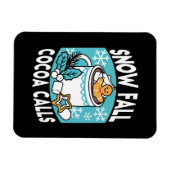 Hete cacao en wintercharme - Snow Herfst Cocoa Cal Magneet (Horizontaal)