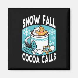 Hete cacao en wintercharme - Snow Herfst Cocoa Cal Magneet