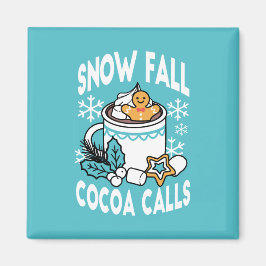 Hete cacao en wintercharme - Snow Herfst Cocoa Cal Magneet