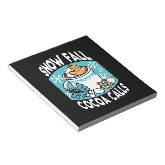 Hete cacao en wintercharme - Snow Herfst Cocoa Cal Notitieblok (Schuin)