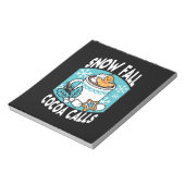 Hete cacao en wintercharme - Snow Herfst Cocoa Cal Notitieblok (Linkerzijde)