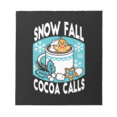 Hete cacao en wintercharme - Snow Herfst Cocoa Cal Notitieblok (Voorkant)