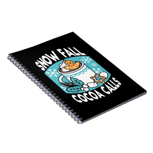 Hete cacao en wintercharme - Snow Herfst Cocoa Cal Notitieboek (Rechterzijde)