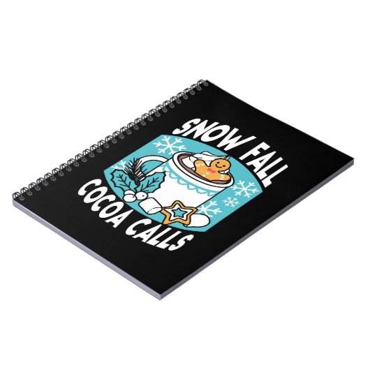Hete cacao en wintercharme - Snow Herfst Cocoa Cal Notitieboek (Linkerzijde)