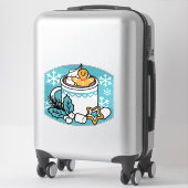 Hete cacao en wintercharme - Snow Herfst Cocoa Cal Sticker (Koffer)