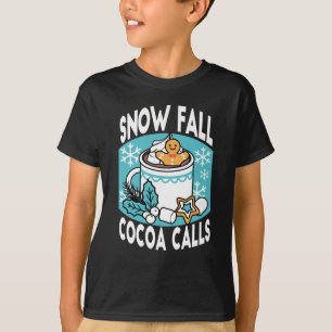 Hete cacao en wintercharme - Snow Herfst Cocoa Cal T-shirt