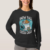 Hete cacao en wintercharme - Snow Herfst Cocoa Cal T-shirt (Voorkant)