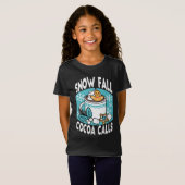 Hete cacao en wintercharme - Snow Herfst Cocoa Cal T-shirt (Voorkant volledig)