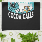 Hete cacao en wintercharme - Snow Herfst Cocoa Cal Theedoek (Gevouwen)