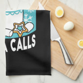 Hete cacao en wintercharme - Snow Herfst Cocoa Cal Theedoek (Quarter Fold)