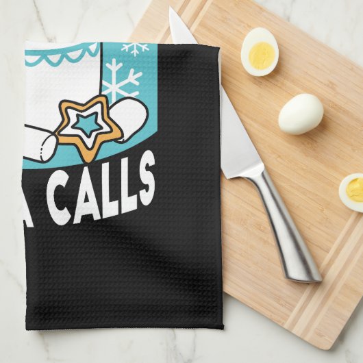 Hete cacao en wintercharme - Snow Herfst Cocoa Cal Theedoek (Quarter Fold)