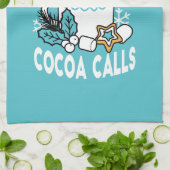 Hete cacao en wintercharme - Snow Herfst Cocoa Cal Theedoek (Gevouwen)