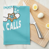 Hete cacao en wintercharme - Snow Herfst Cocoa Cal Theedoek (Quarter Fold)