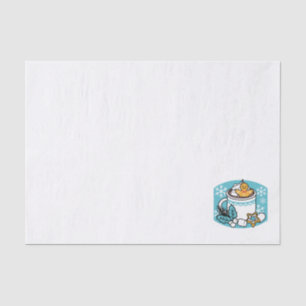 Hete cacao en wintercharme - Snow Herfst Cocoa Cal Tissuepapier