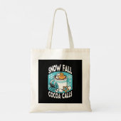 Hete cacao en wintercharme - Snow Herfst Cocoa Cal Tote Bag (Achterkant)