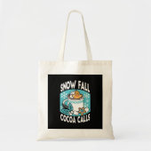 Hete cacao en wintercharme - Snow Herfst Cocoa Cal Tote Bag (Voorkant)