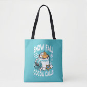 Hete cacao en wintercharme - Snow Herfst Cocoa Cal Tote Bag (Voorkant)