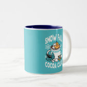 Hete cacao en wintercharme - Snow Herfst Cocoa Cal Tweekleurige Koffiemok (Voorkant rechts)