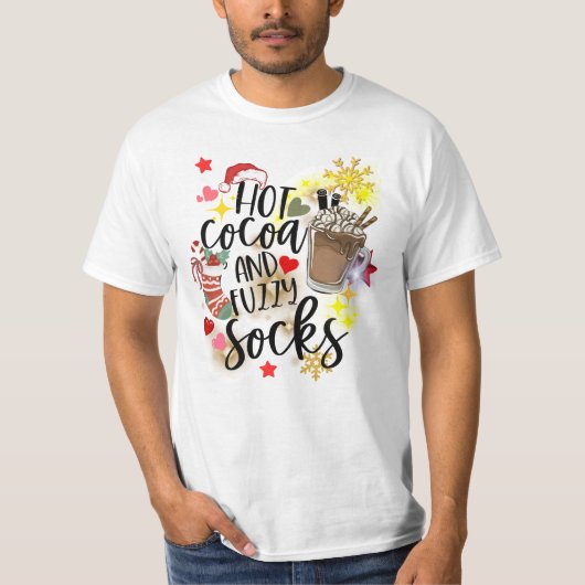 Hete Cacao & Fuzzy Sokken T-shirt (Voorkant)