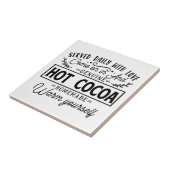 Hete Cacao Keramische Tegels Tegeltje (Zijkant)