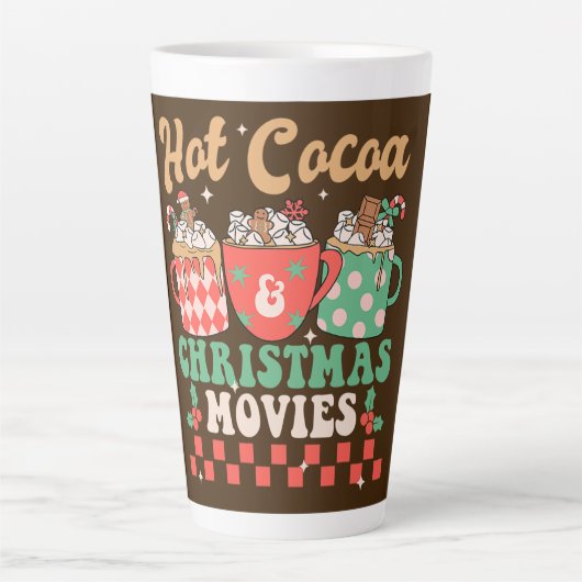 Hete Cacao & Kerstfilms Latte Mok (Voorkant)