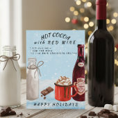 Hete cacao met roodwijn-chocolade Briefkaart