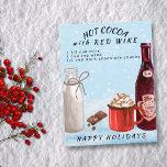 Hete cacao met roodwijn-chocolade Briefkaart<br><div class="desc">Dit ontwerp kan op het gebied worden gepersonaliseerd dat door de foto en/of tekst te veranderen wordt verstrekt. Of het kan worden aangepast door te klikken deze Sjabloon personaliseert en dan de klik te kiezen om verdere optie aan te passen en de kleur van de achtergrond te schrappen of te...</div>