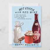 Hete cacao met roodwijn-chocolade Briefkaart (Voorkant)