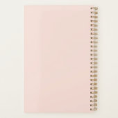 Hete cacao peperkoek illustratie monogram planner (Achterkant)