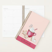 Hete cacao peperkoek illustratie monogram planner (Display)