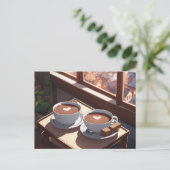 Hete cacao, Postkruising Briefkaart (Staand voorkant)