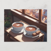 Hete cacao, Postkruising Briefkaart (Voorkant)