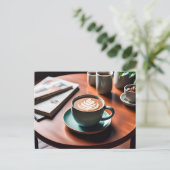 Hete cacao, Postkruising Briefkaart (Staand voorkant)