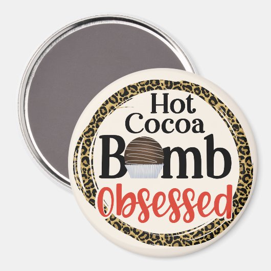 Hete cacaobom magneet (Voorkant / Achterkant)