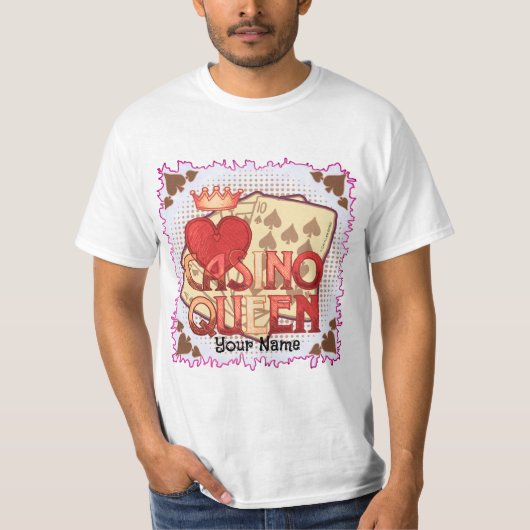 Hete Casino Koningin T-shirt (Voorkant)