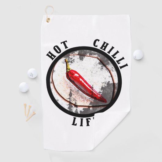 hete chilileven golfhanddoek (Insitu)