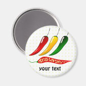 hete Chillies Magneet (Voorkant / Achterkant)