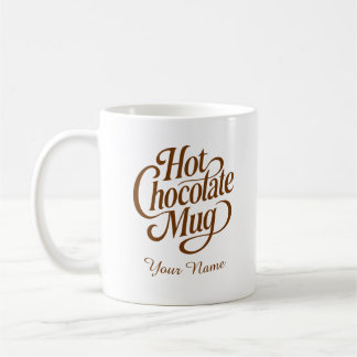 Hete Chocolade Aangepaste Naam Koffiemok