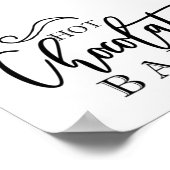 Hete Chocolade Bar  Poster (Hoek)