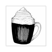 Hete Chocolade Cacao slagroom Winter Drink Rubberstempel (Afrduk)