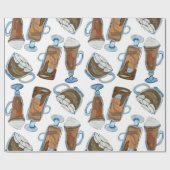 Hete chocolade cadeaupapier (Vlak)